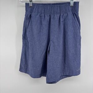 BCG Mens Blue Athletic Training Shorts Elastic Waist Pockets Running Gym‎